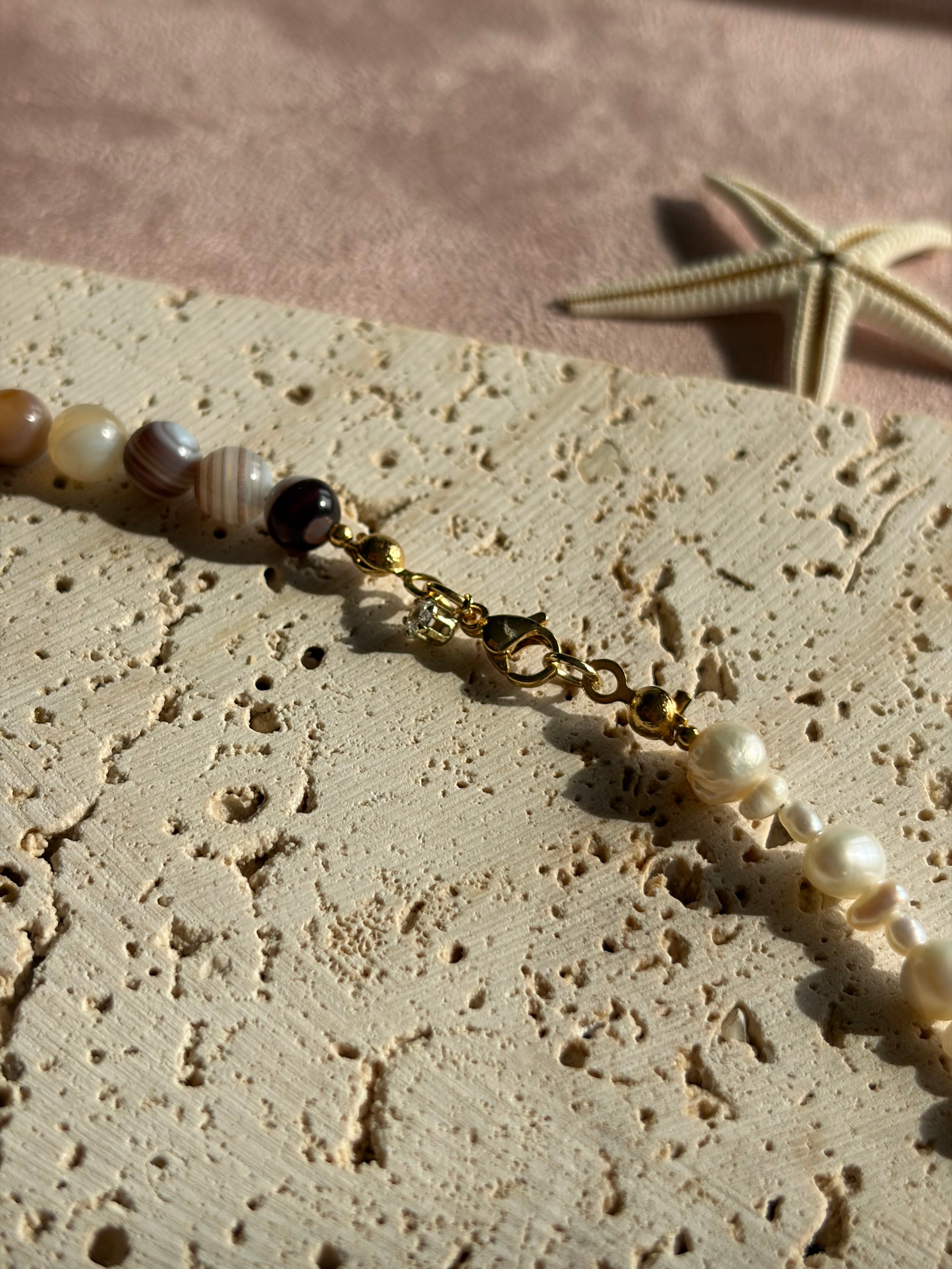 BROWN PEARL - Achat Perlenkette