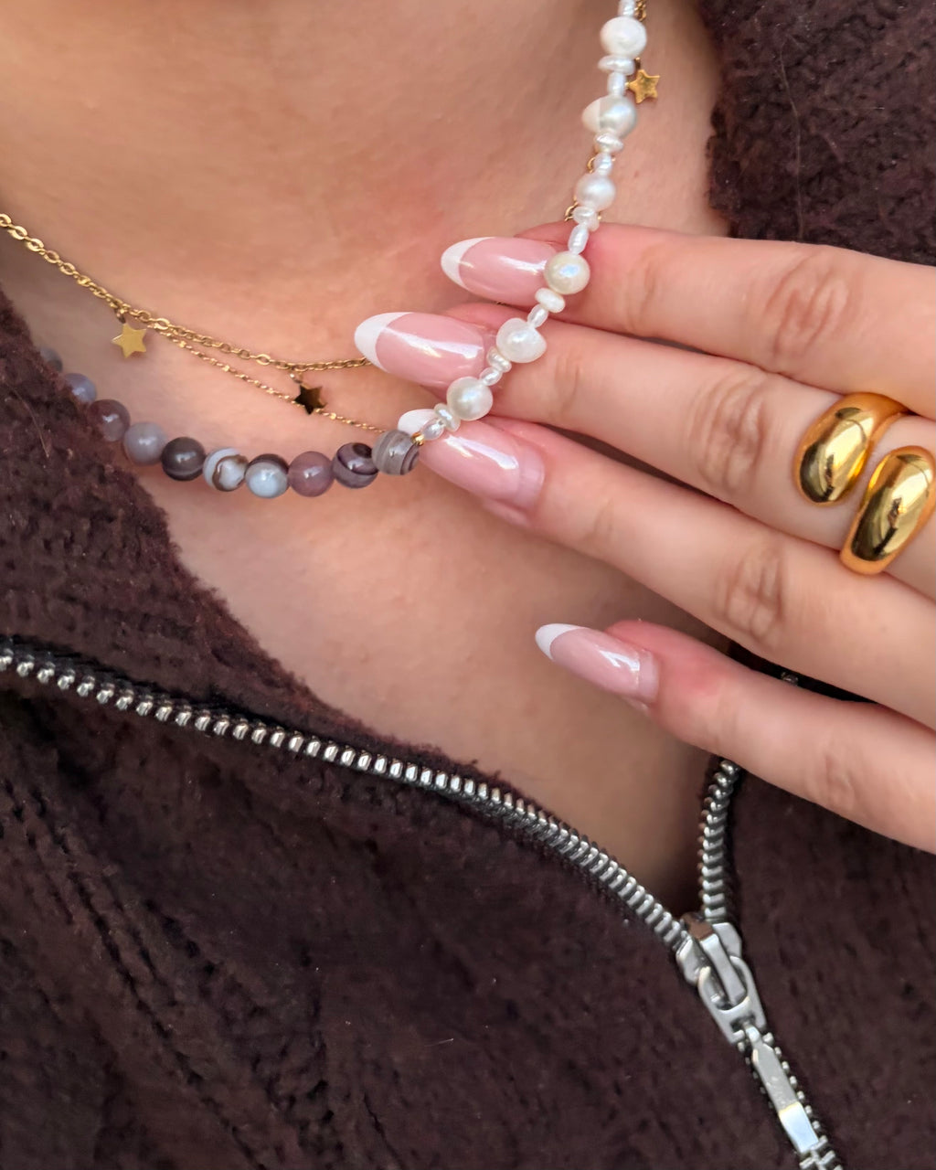 BROWN PEARL - Achat Perlenkette