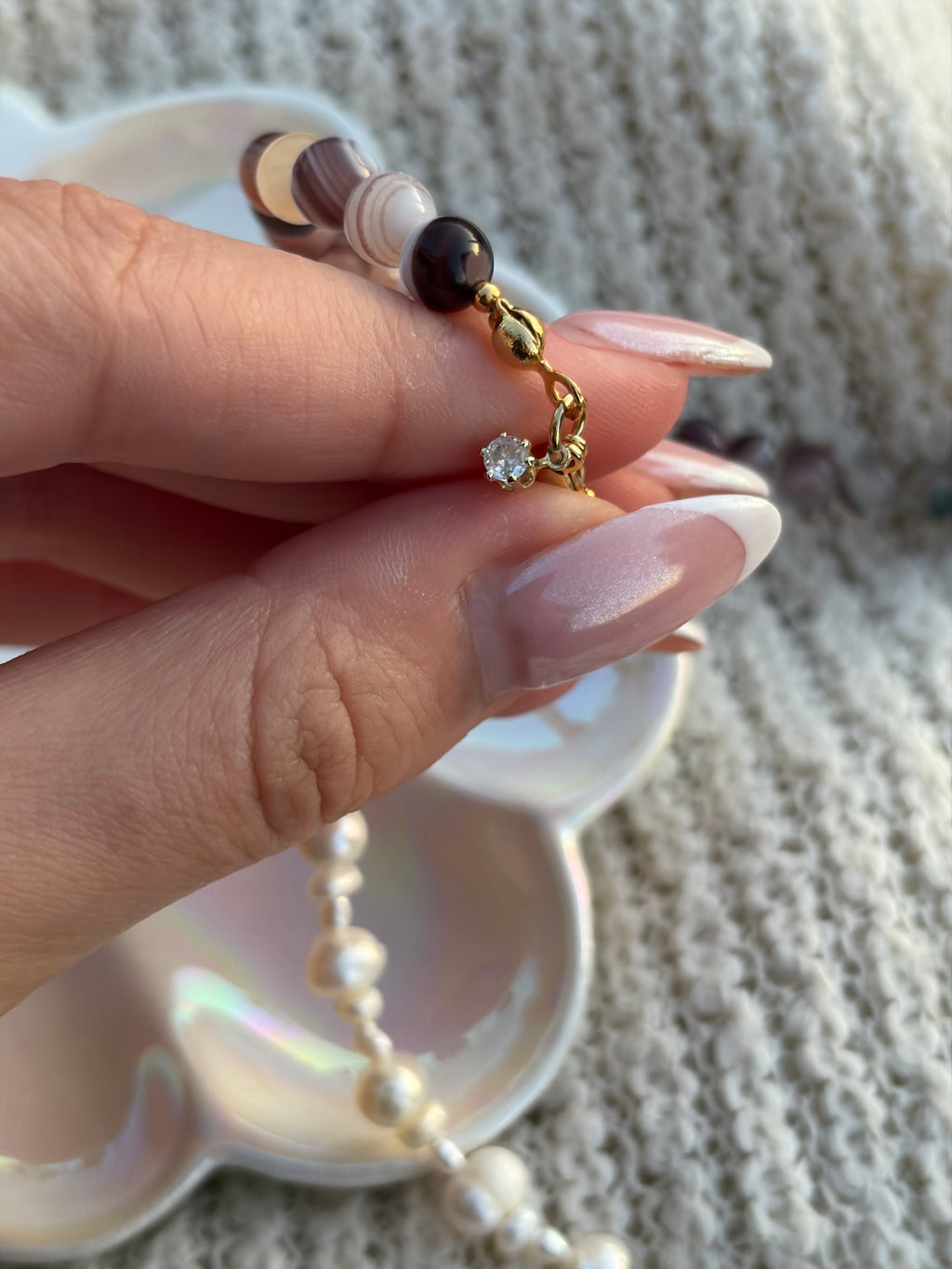 BROWN PEARL - Achat Perlenkette