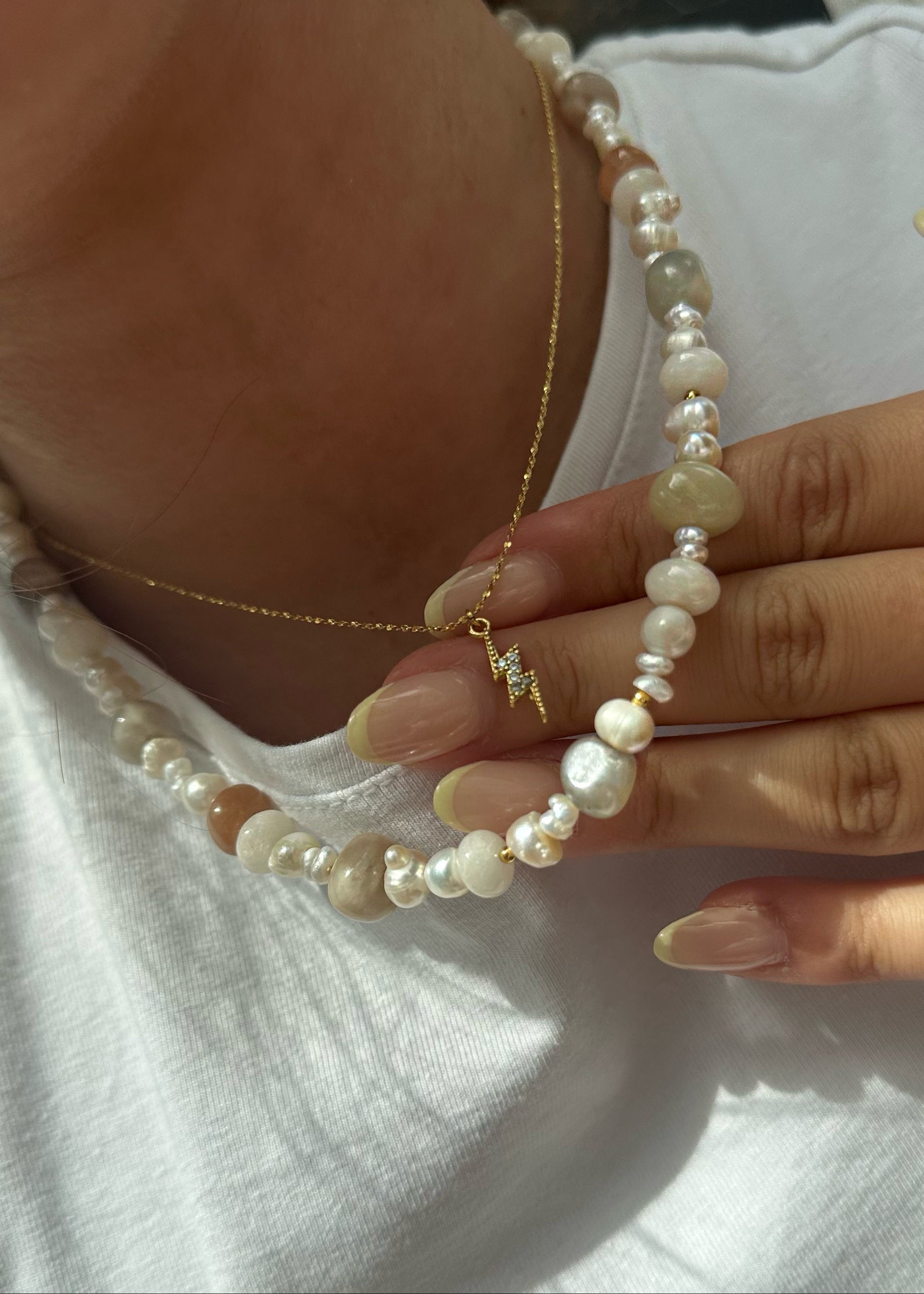 MOONSTONE - Perlenkette
