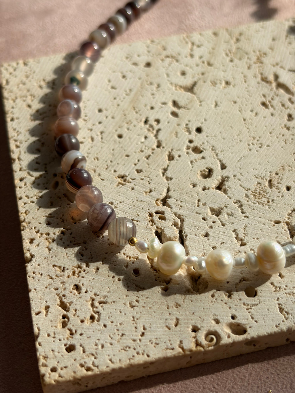BROWN PEARL - Achat Perlenkette