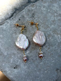 PEARL BLUSH - vergoldete Perlenohrstecker